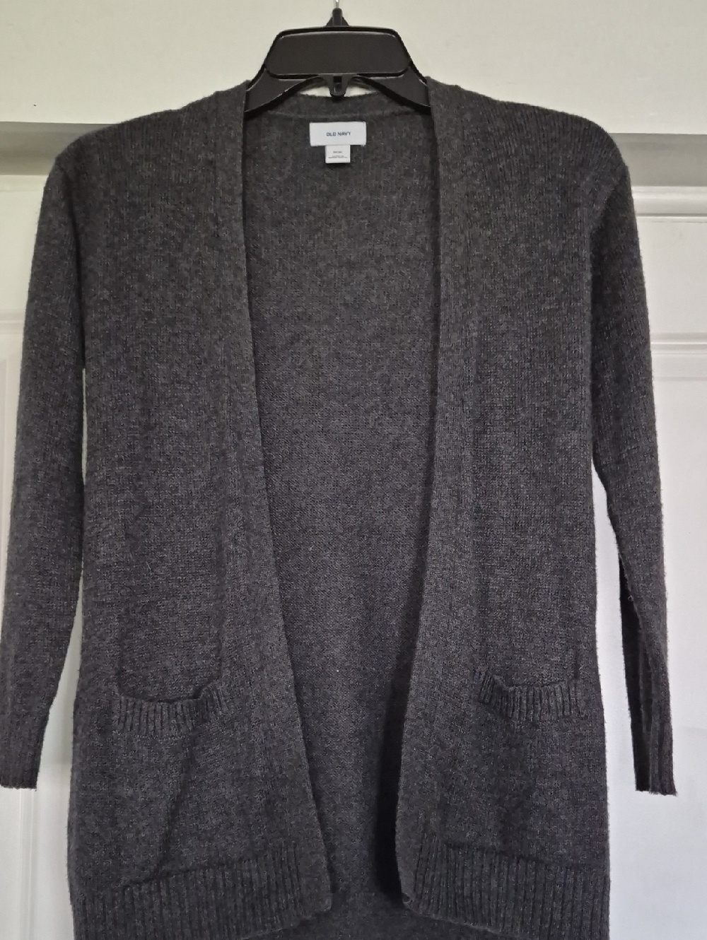 Old Navy Dark Charcoal Open-Front Kid's Cardigan